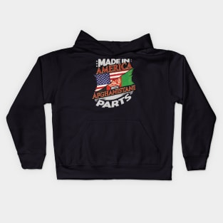 Made In America With Afghanistani Parts - Gift for Afghanistani From Afghanistan Kids Hoodie